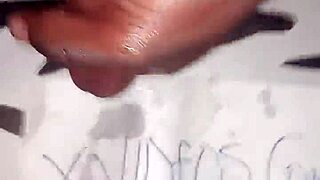 Dude this teen grabs his monster cock strokes hard then blasts creampie everywhere