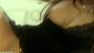 seductive brunette ann marie rios heads into bathroom for steamy sex