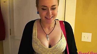 inked petite 18+ blonde micah sucks and milks a big hard boner