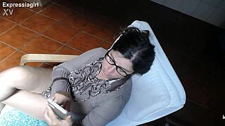 Stupid student takes exam with dirty teacher and facial