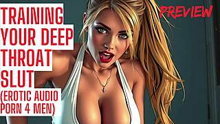 Train your deep throat slut with audio porn preview