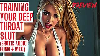 Train your deep throat slut with audio porn preview