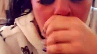she sucked the nut right out of my cock slo mo pov
