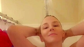 Getting wet and touching myself in shower