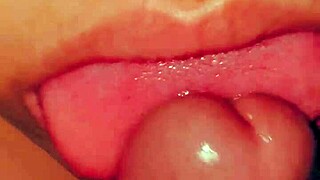 pov bbw latina gives blow job and takes cum in mouth