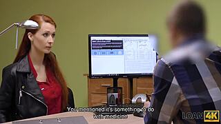 redhead teen needs cash for loan