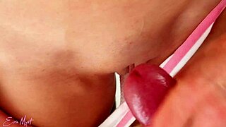 cum on my pussy jerking off on stepsisters shaved pussy
