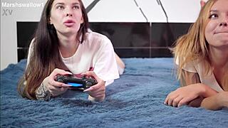 she wanted video games but i played with her pussy