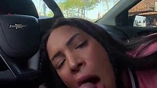 Kriok - teen was caught giving blowjob in the car in daylight