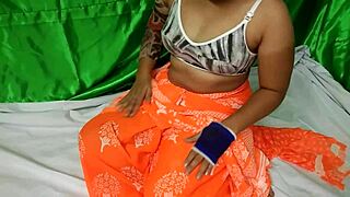 Indian hairy pussy on the ranch with outdoor fucking