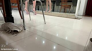 artemisia love wearing sexy high heels for strippers