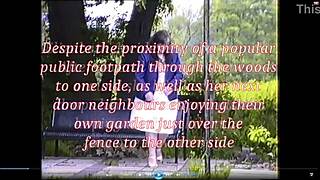 Bank manager elizabeth hogben pees in her back garden