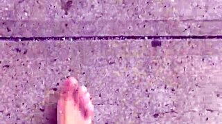 Dirty calloused soles