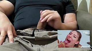 slavic teacher gulps massive bukkake mouthful