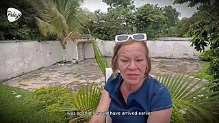 perv grandma fucks young gardener hard