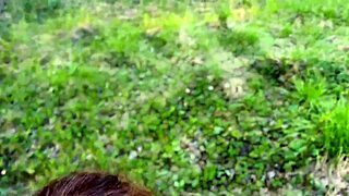 Redhead fellow traveler fucks a stranger in car and forest