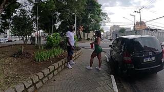 Black babe fucked in pussy and ass