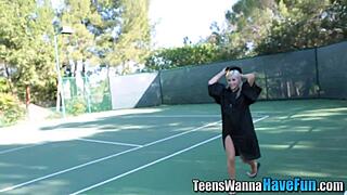 Reality teen 18 plus tastes lez at party