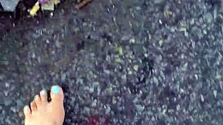 Dirty calloused soles