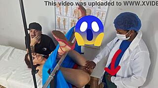 doctor fucks cuckold wife from behind outdoors