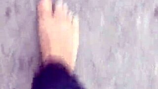 Dirty calloused soles