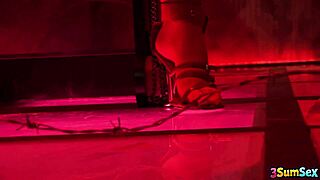 submissive maiden kaia kane fucked hard by two cocks 😈
