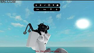 emo girl plays fun game in roblox condo