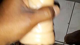 Jerking off s12 e6 with big black caribbean cock