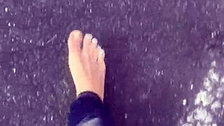 Dirty calloused soles