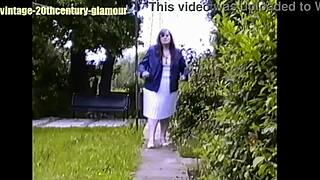 Bank manager elizabeth hogben pees in her back garden