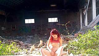 ariel ortiz gets horny in an abandoned ship then she puts her whole hand