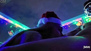 our sexy christmas gift blowjob sloppy cumshot