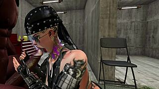 Second life black man fucks latina biker hard