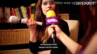 two girls talk favorite sex positions then pull out the toys