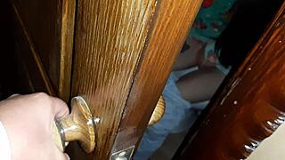 I caught a stranger masturbating in a public toilet