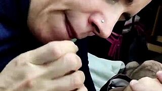 quickie cum on her favorite chocolate