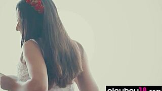 petite russian babe cira nerri flashes shaved pussy