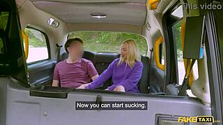 Fake taxi - blonde brazilian girl betrays boyfriend to buy new glasses pov car sex