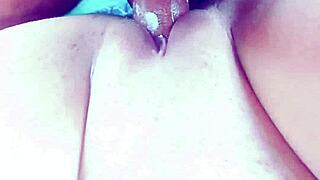 Young arab wife reaches body shaking orgasm