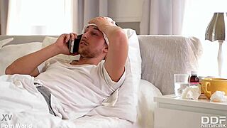 Babe doctor in lingerie gets her narrow ass fucked hard and receives creampie explosion!