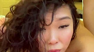 creamy pussy big ass asian girl fucked doggystyle creampie