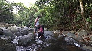 First part connects with nature while walking and playing