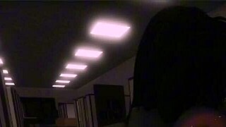 ro goth office lady gets dicked down after work