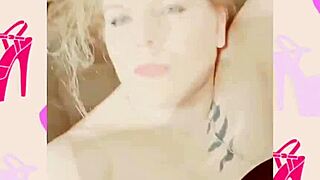 Flashing my pierced pussy in a pair of crotchless panties music video
