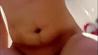 taking it in the ass with bouncing tits in the shower
