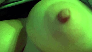 italian milf shows natural tits bouncing slow