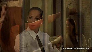 blonde slave gets fingered deep by dominant mistress