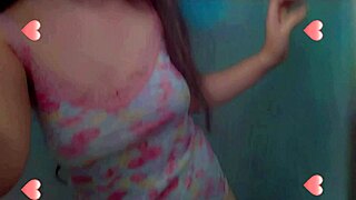 Horny And Shy Girl Taking A Shower