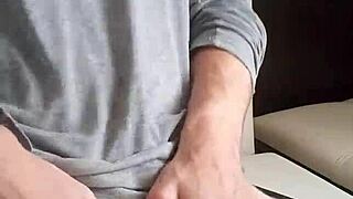 Massive Nice White Uncut Cock Cums Many Times Hot Masturbation Of A Young 18+ Man