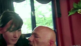 german scout - german shy lia louise seduce to first mmf 3some fuck by old boss and agent